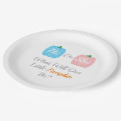 Herfst pompoen papieren bordje (Gekanteld)