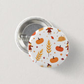 Herfst Pompoen Patroon Pin Badge Ronde Button 3,2 Cm (Voorkant /achterkant)