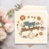 Herfst Pompoen Pie Thanksgiving Diner servetten