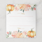 Herfst pompoen plaats kaarten voedsel tent Kaarten (Buitenkant ongevouwen)