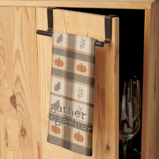 Herfst Pompoen Plaid Theedoek