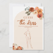 Herfst pompoen raden de jurk Vrijgezellenfeest spe Kaart (Voorkant)