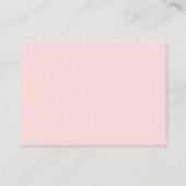 Herfst Pompoen Roze Baby shower Advies Kaarten (Achterkant)