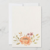 Herfst Pompoen Rustiek Boho Spaans Geslacht Onthul Kaart (Achterkant)