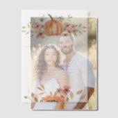 Herfst Pompoen Rustiek Boho Spaans Geslacht Onthul Vellum Uitnodigingen (Offset (Koppel))