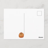 Herfst Pompoen Schattigee Halloween Thanksgiving H Briefkaart (Achterkant)