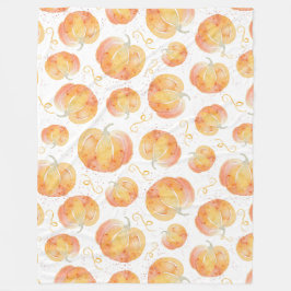 Herfst pompoen sherpa deken