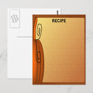 Herfst Pompoen Sinaasappel Bruin Uw Recept Briefkaart