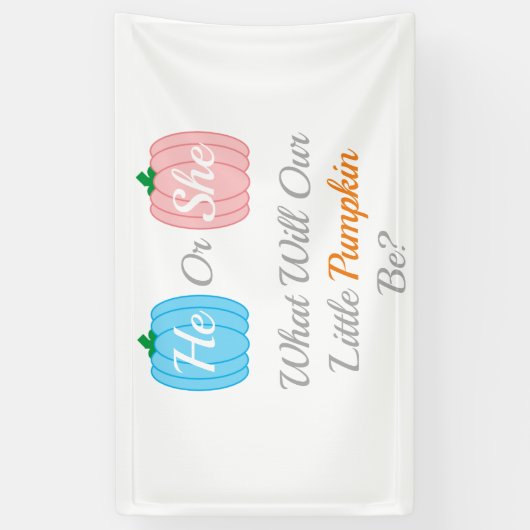 Herfst pompoen spandoek (Verticaal)