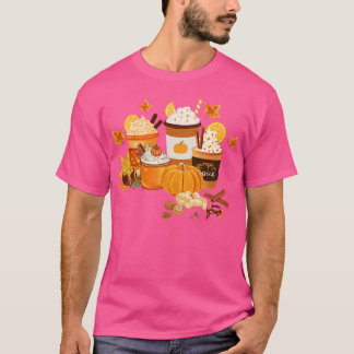 Herfst Pompoen Spice en Koffieliefhebber T-shirt