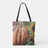 Herfst, pompoen stevige canvas canvas tas. draagtas (Achterkant)