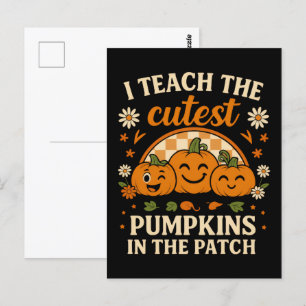 Herfst Pompoen T-shirt, Herfst Herfst Shirt, 2025 Briefkaart