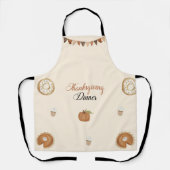 Herfst Pompoen Thanksgiving Diner Schort (Voorkant)