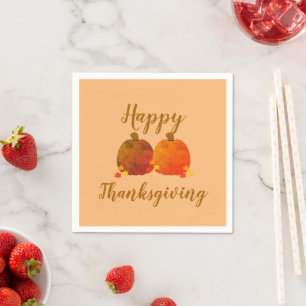 Herfst/Pompoen/Thanksgiving servetten