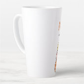 Herfst/pompoen Theme Latte Mok (Linkerhoek)