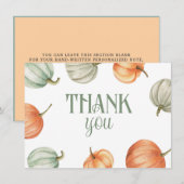 Herfst Pompoen Tuin Bedankkaart (Voorkant / Achterkant)