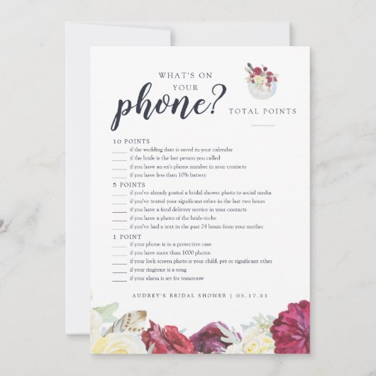 Herfst Pompoen Tweezijdig Vrijgezellenfeest Game K Kaart (Achterkant)