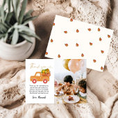 Herfst pompoen verjaardag dank u kaart