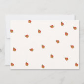 Herfst pompoen verjaardag dank u kaart (Achterkant)