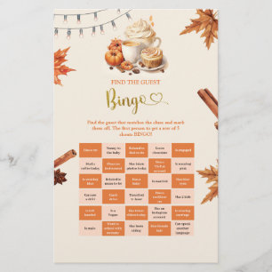Herfst pompoen Vind de gast bingo spelletjes