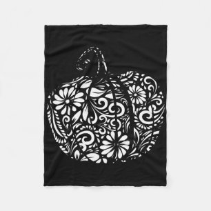 Herfst pompoen voor Halloween Funny Thanksgiving v Fleece Deken