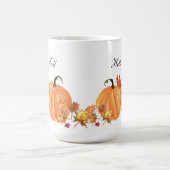 Herfst pompoen Waterverf herfstbladeren Koffiemok (Center)