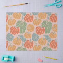 Herfst Pompoen Wrapping Paper Pattern Herfst Seizo
