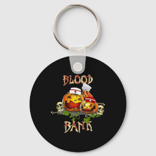 Herfst pompoenbloed NK Halloween Lab Scientist Med Sleutelhanger