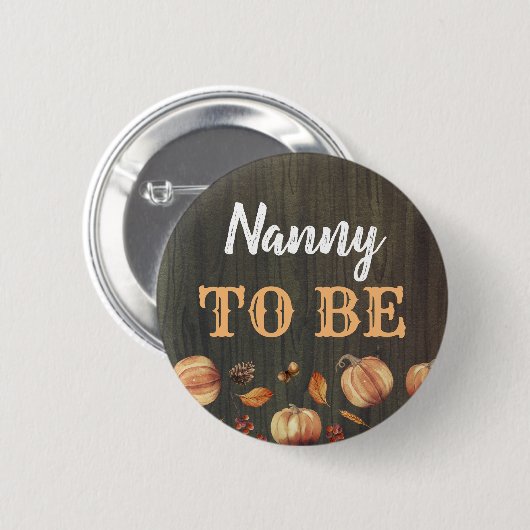 Herfst pompoenen Baby shower Ronde Button 5,7 Cm (Voorkant /achterkant)