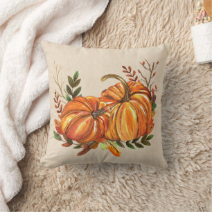 Herfst Pompoenen Bladeren Kussen