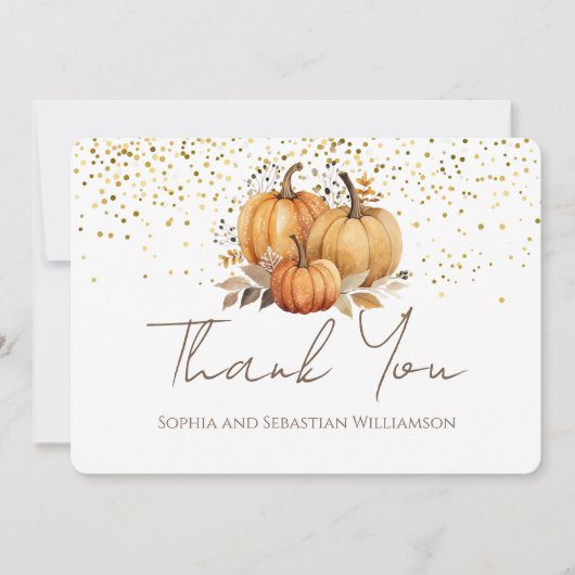 Herfst Pompoenen Boho Bedankt (Voorkant)