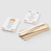 Herfst pompoenen bruiloft programma hand fans handwaaier (Niet-gemonteerd)