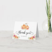 Herfst pompoenen dank u kaarten (Voorkant)