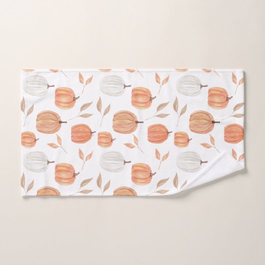 Herfst pompoenen en bladeren bad handdoek (Handdoek)