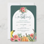 Herfst Pompoenen Green Gourdious 50ste Verjaardags Kaart (Voorkant)