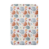 Herfst Pompoenen & Herfst Bladeren Patroon Badmat (Voorkant Verticaal)