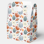 Herfst Pompoenen & Herfst Bladeren Patroon Bedankdoosjes (Geopend)