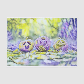  Herfst pompoenen herfstkleuren waterverf Tissuepapier