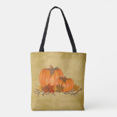 Herfst pompoenen over de Canvas tas (Achterkant)