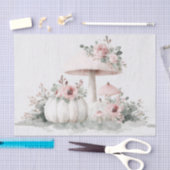 Herfst Pompoenen, Paddestoelen en Bloemen Herfst D Tissuepapier (Craft)