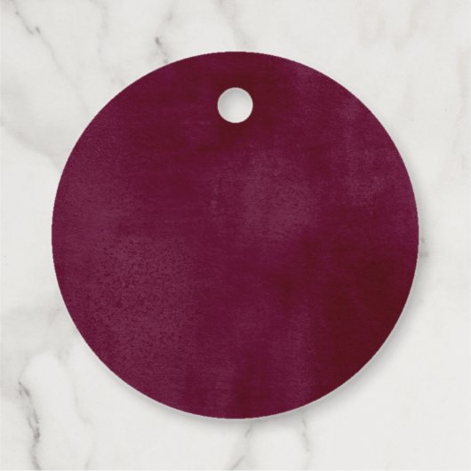 Herfst pompoenen rustieke bloemenbordeaux blos bedankjes labels (Achterkant)