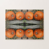 Herfst pompoenpaar Abstract Legpuzzel (Horizontaal)