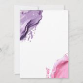 Herfst pompoenverf en sip verjaardagsfeestje kaart (Achterkant)