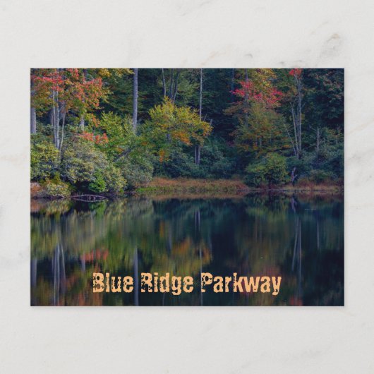 Herfst Pond Reflecties Briefkaart (Voorkant)