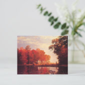  herfst Pond Schilderen Briefkaart (Staand voorkant)