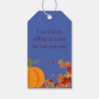 Herfst Pop-door Label Cadeaulabel