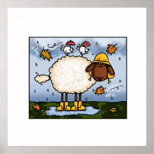 herfst - poster schapen