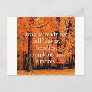 Herfst-postkaarten Briefkaart