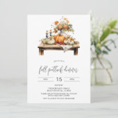 Herfst Potluck Dinner Invitation, Thanksgiving Kaart (Staand voorkant)
