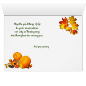 Herfst Producent Thanksgiving (Binenzijde Horizontaal (Onderkant))